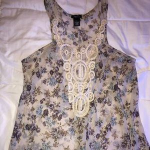 Floral tank blouse